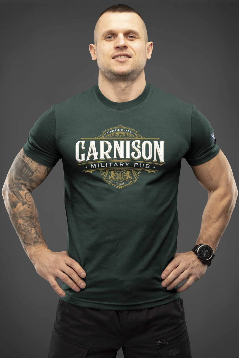 T-shirt Garnison Green
